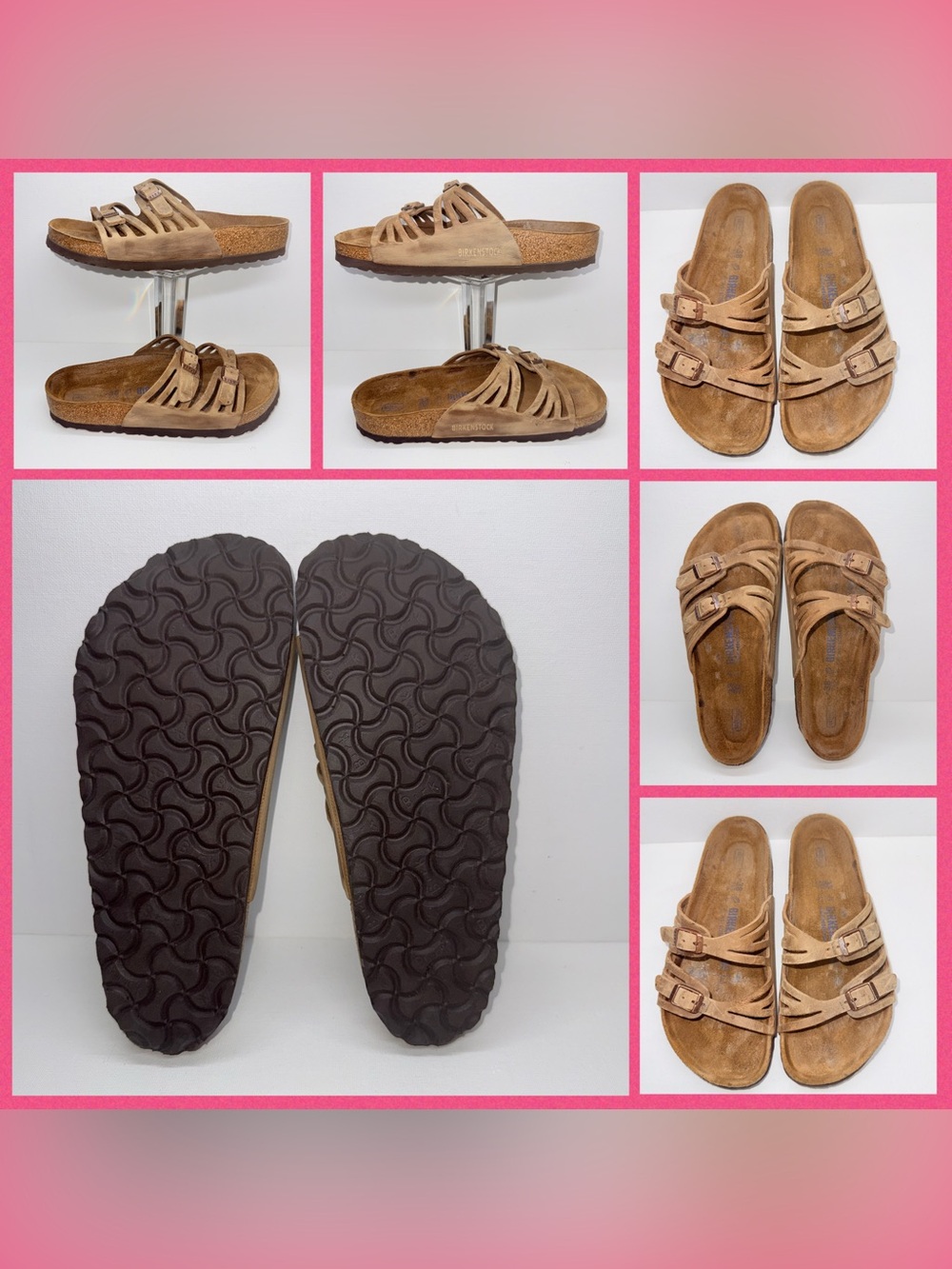 BIRKENSTOCK Casual Slide Sandals in Tan - Comfortable Everyday Footbed